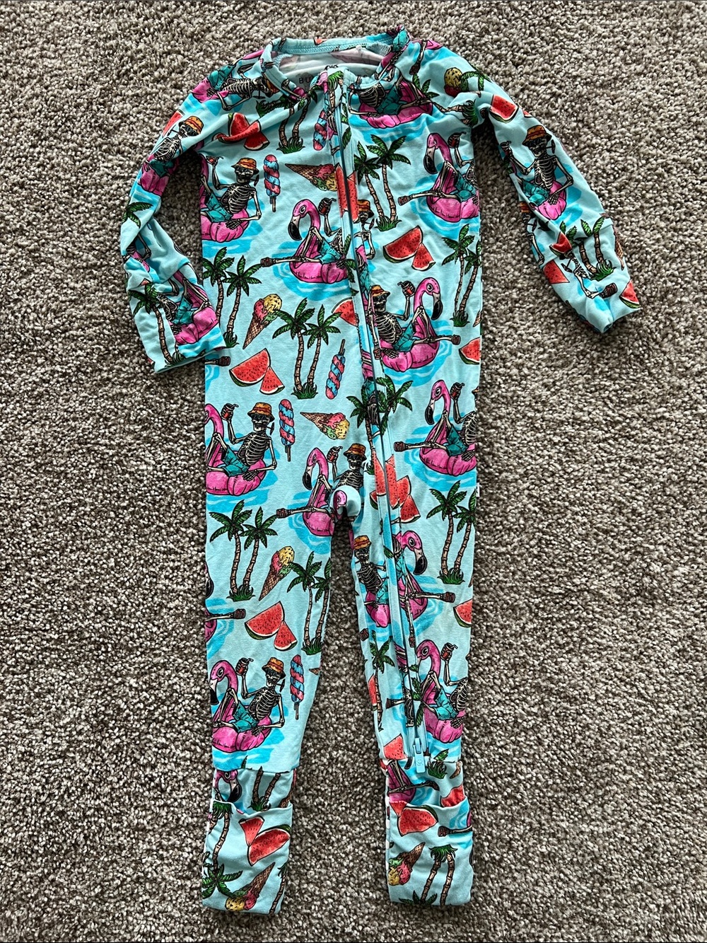 Bums and Roses flamingo pajamas